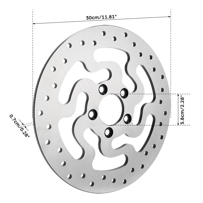 TCMT Rear Brake Disc Rotors & Bolts Fit For Harley Touring '14-'25
