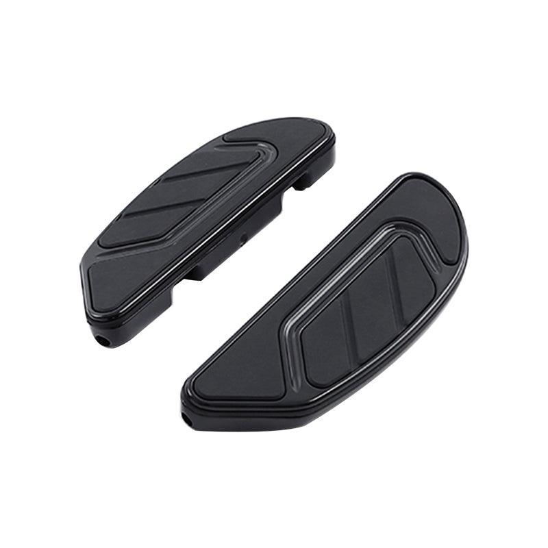 TCMT Black Aluminum Passenger Floorboards For Harley Touring & Street Glide (1986-2024)