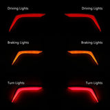 TCMT Rear Saddlebag Turn Brake Light Accents Fit For Honda Goldwing GL1800 '18-'23 - TCMT