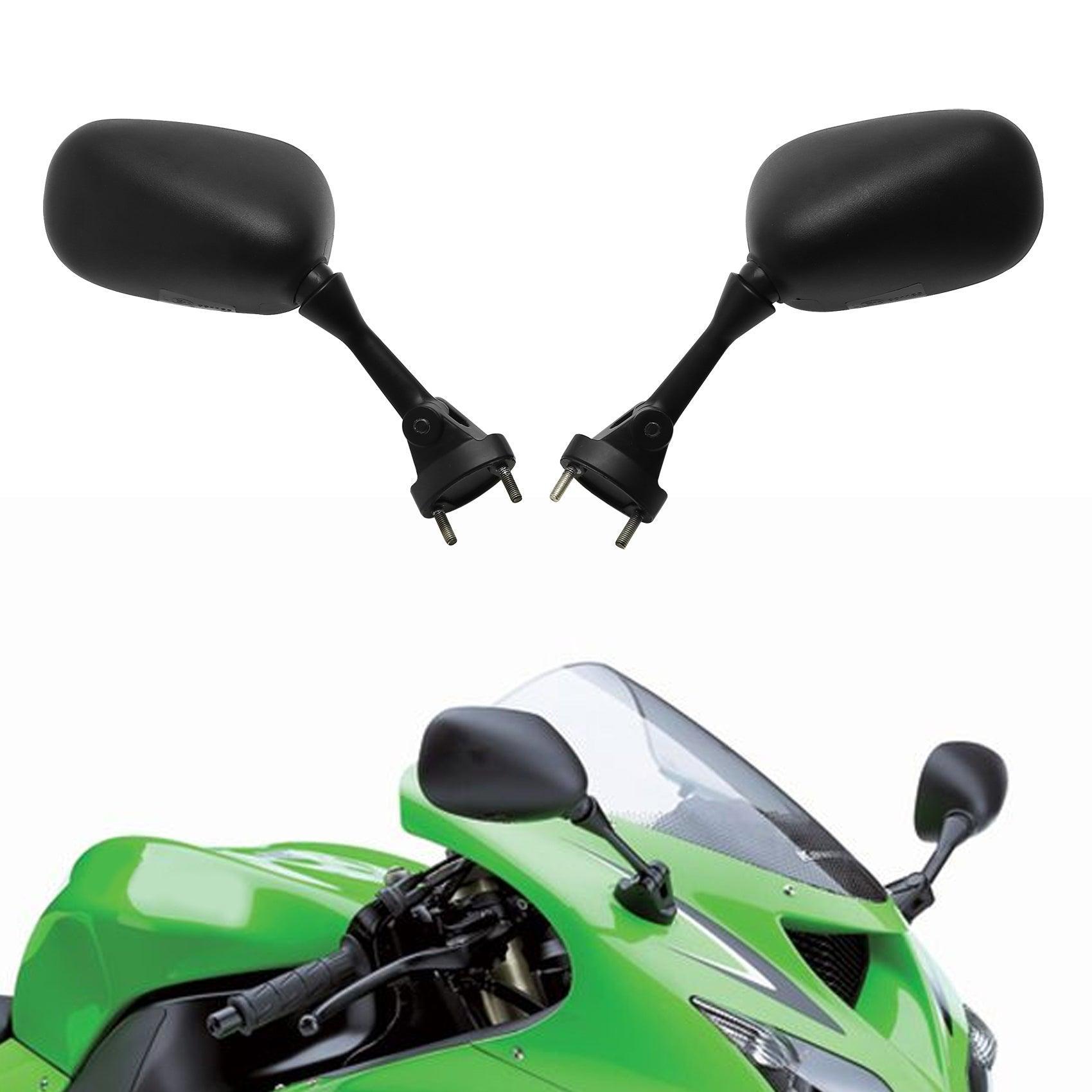 Rearview Mirrors With Turn Signals LED For Kawasaki Ninja ZX6R ZX636 Rearview Mirrors With Turn Signals LED For Kawasaki Ninja ZX6R ZX636