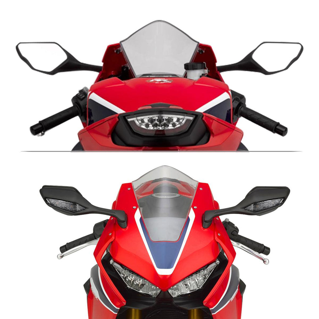 TCMT Rear View Side Mirrors with LED Turn Signals Fit For Honda CBR100