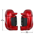 TCMT Red Lower Vented Fairing Fit For Harley Touring '83-'13 - TCMT