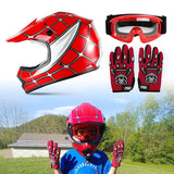 TCMT Red Spider Youth Kids DOT Motocross Off-Road Helmet - TCMT
