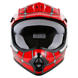 TCMT Red Spider Youth Kids DOT Motocross Off-Road Helmet - TCMT