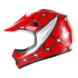 TCMT Red Spider Youth Kids DOT Motocross Off-Road Helmet - TCMT