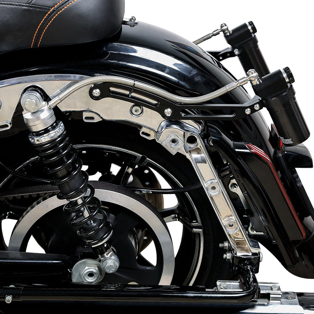 TCMT Remote Reservoir Rear Suspension Shocks Fit For Harley Touring '14-'23 - TCMT