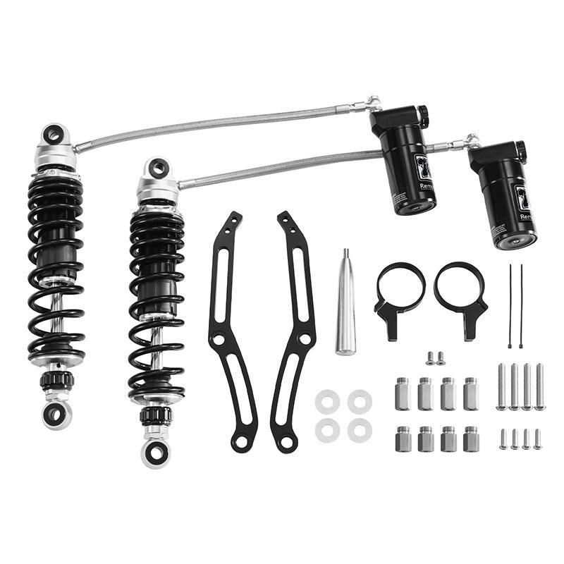 TCMT Remote Reservoir Rear Suspension Shocks Fit For Harley Touring '1
