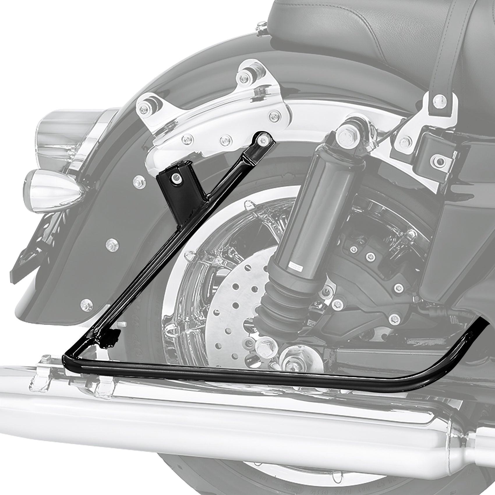 Harley TOURING 1979-2013 Chrome Saddlebag Guard Kit Reinforced sold Brackets 49-0532