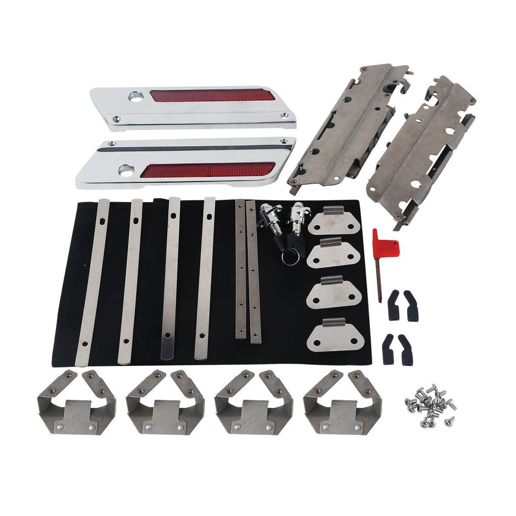 XMMT Cromato Saddlebag Latch Coperchio Lifter Maniglia Leva per Harley Touring Electra Glide Road King Street Glide Road Glide 2014-2023 XMMT Cromato Saddlebag Latch Coperchio Lifter Maniglia Leva per Harley Touring Electra Glide Road King Street Glide Road Glide 2014-2023