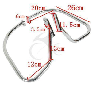 Chrome Saddlebag Protector Rails Compatible With Indian Roadmaster 15