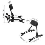 TCMT Sissy Bar Backrest Pad Fit For Indian Chieftain Limited '17-'24 Springfield '16-'24 - TCMT