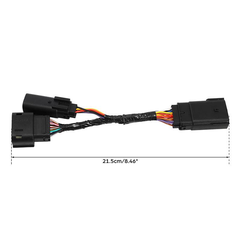 りん　0612 TCMT Trunk 12Pin to 6Pin Wire Harness Adapter Fit For Harley