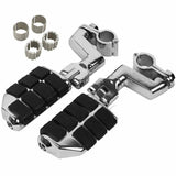 TCMT Universal 22-35mm Highway Bar Foot Pegs Mount Clamps Fit For Harley Yamaha Honda - TCMT