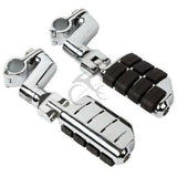 TCMT Universal 22-35mm Highway Bar Foot Pegs Mount Clamps Fit For Harley Yamaha Honda - TCMT