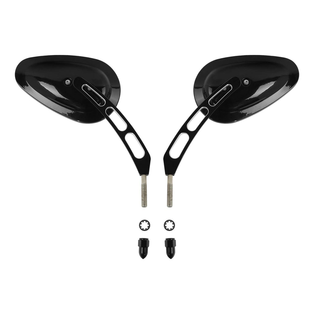 Motorcycle 8mm Rear View Mirrors Fit For Harley Touring Street Road Glide King E - Foto 5