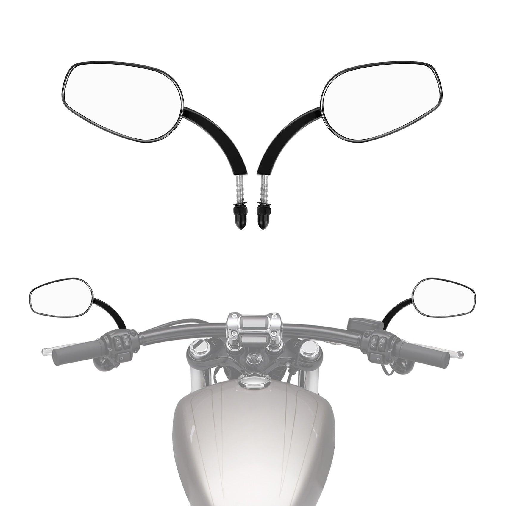 Specchietti Retrovisori Moto Nero - Regolabili Per HYOSUNG GT125R GT250R GT650R/S