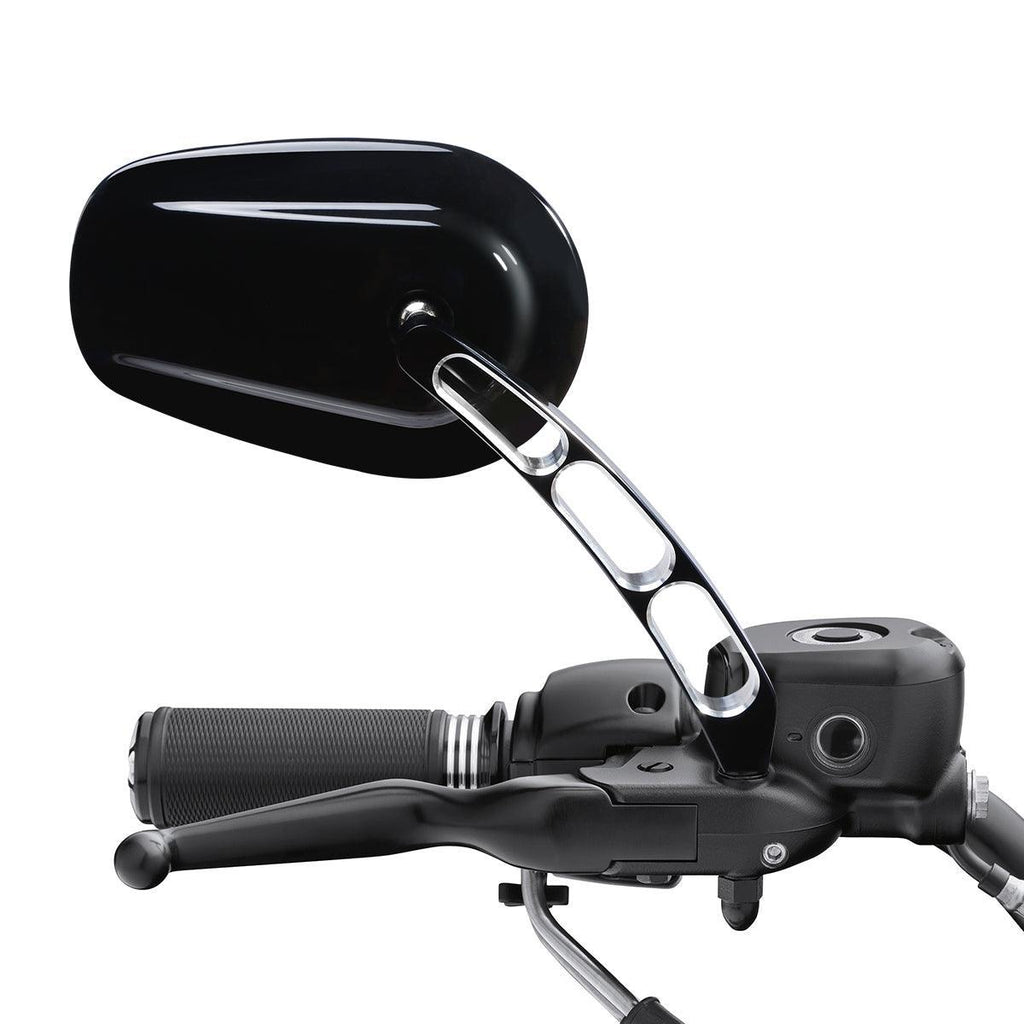 Universal 8mm Rear View Side Mirrors For Harley Touring Road King Street Glide E - Foto 10