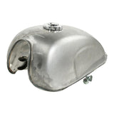 TCMT Unpainted 9L 2.4 Gallon Motorcycle Fuel Gas Tank Cap Tap Fit For Honda Cafe Racer Custom - TCMT