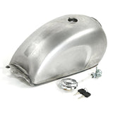 TCMT Unpainted 9L 2.4 Gallon Motorcycle Fuel Gas Tank Cap Tap Fit For Honda Cafe Racer Custom - TCMT