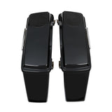 TCMT Hard Saddlebags 5"x7" Speaker Lids Fit For Harley Touring 1993-2013 Glossy Black - TCMTMOTOR