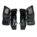 TCMT Hard Saddlebags 5"x7" Speaker Lids Fit For Harley Touring 1993-2013 Glossy Black - TCMTMOTOR