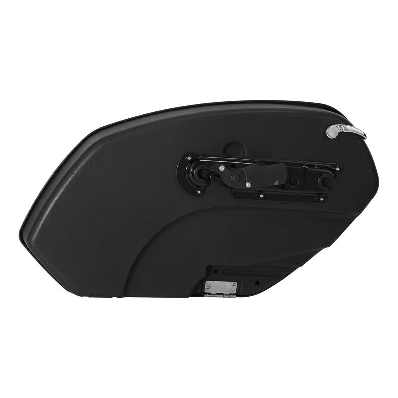 TCMT Vivid Black Hard Saddlebags Fit For Harley Fat Boy Breakout