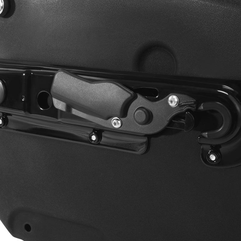 TCMT Vivid Black Hard Saddlebags Fit For Harley Fat Boy Breakout