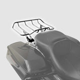 TCMT Vivid Black/Chrome Quick Release Rear Luggage Rack Fit For Harley Touring '14-'25 - TCMT