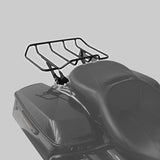 TCMT Vivid Black/Chrome Quick Release Rear Luggage Rack Fit For Harley Touring '14-'25 - TCMT