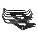 TCMT Vivid Black/Chrome Quick Release Rear Luggage Rack Fit For Harley Touring '14-'25 - TCMT