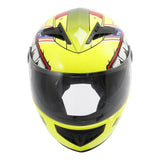 TCMT Youth Kids DOT Full Face Motorcycle Helmet Yellow Shark - TCMTMOTOR